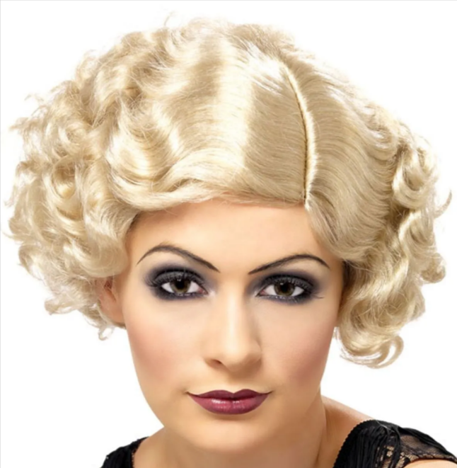 20s Blonde Flapper Wig