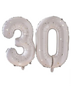 30 Gold Speckle Number Balloons - 26 inch Foil