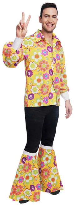 60's Flower Shirt - Adult Costume