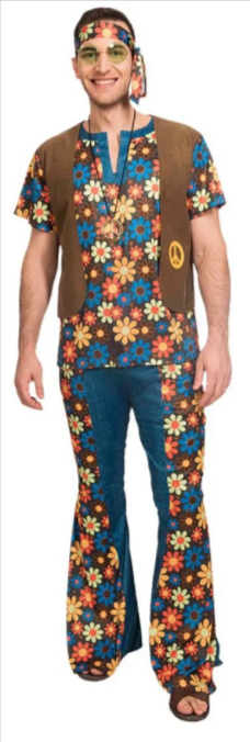60s Groovy Hippie - Adult Costume