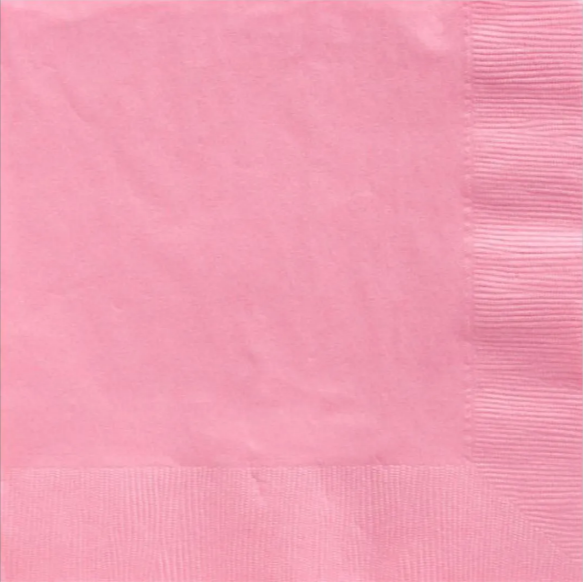 Baby Pink Paper Napkins - 33cm (20pk)