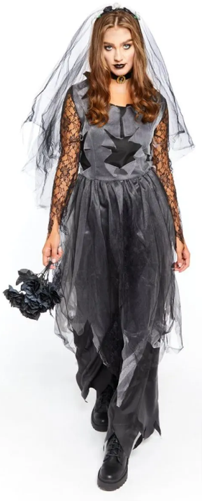 Black Corpse Bride - Adult Costume