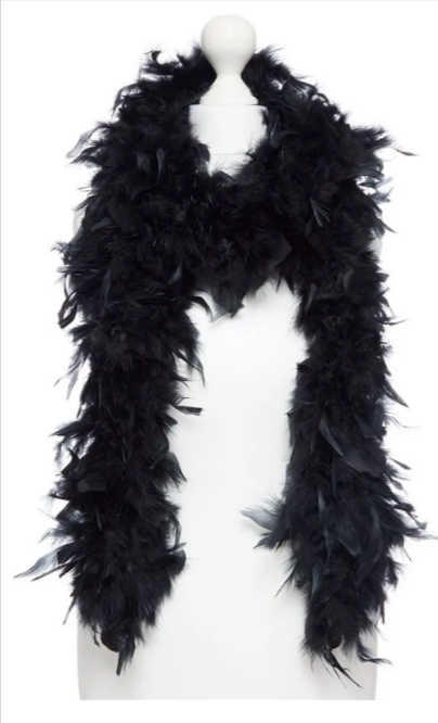Black Feather Boa - 180cm