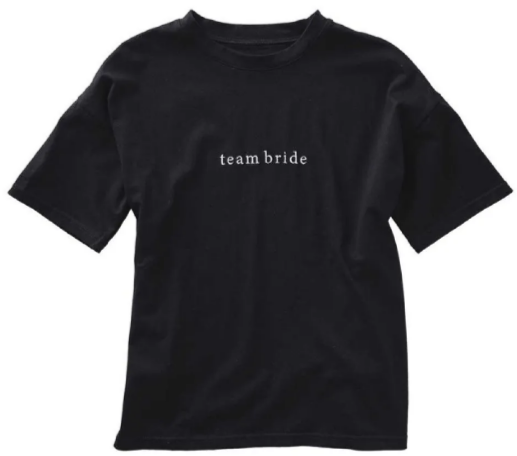 Black Team Bride T-Shirt - Large