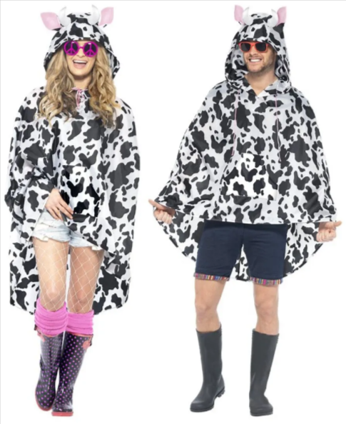 Cow Party Poncho - Adult Costume