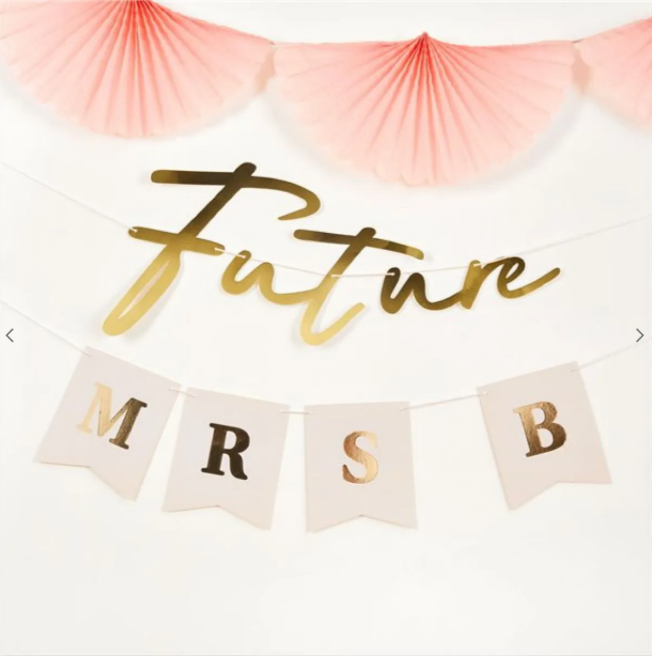 Future Mrs Customisable Letter Banner - 2m