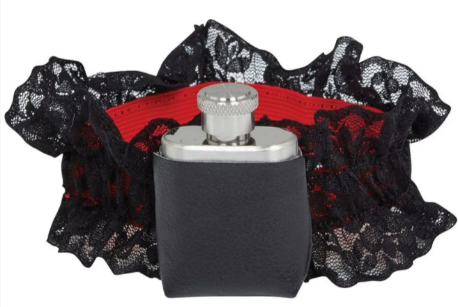 Garter With Hip Flask