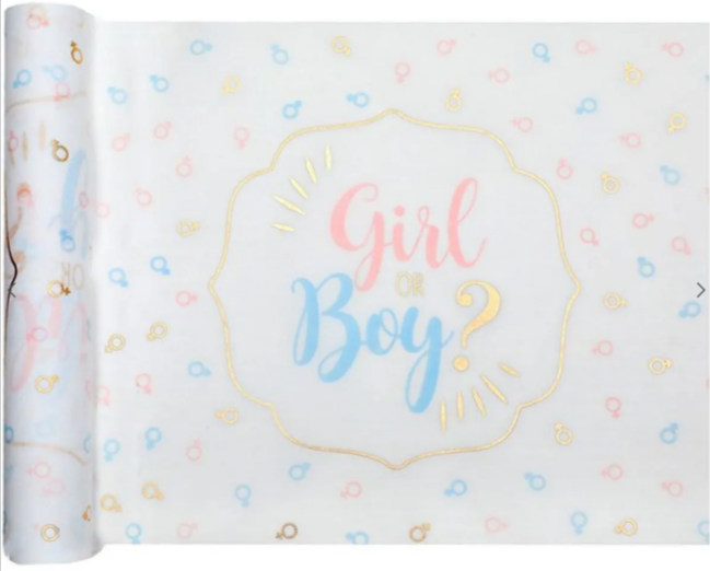 Girl or Boy Fabric Table Runner - 3m