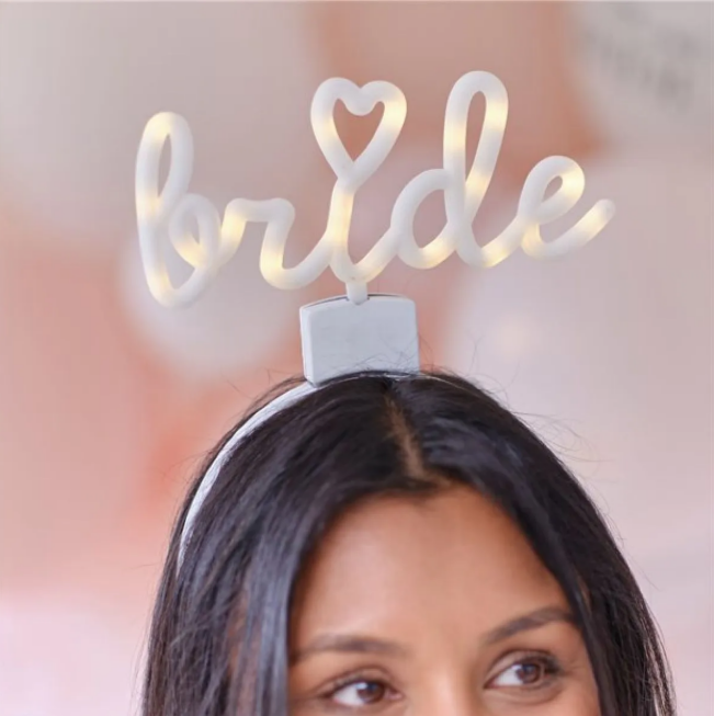 Light Up 'Bride' Headband