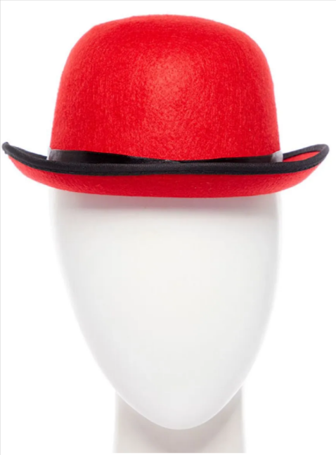Red Bowler Hat