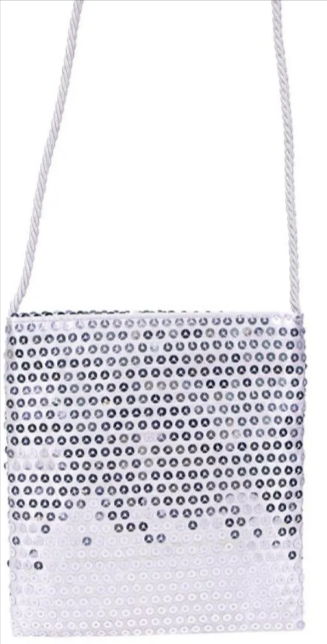 Silver Sequin Bag