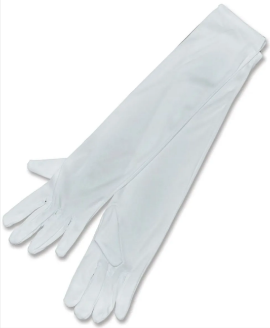 White Long Gloves