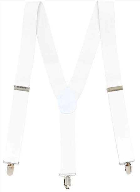 White Suspender Braces