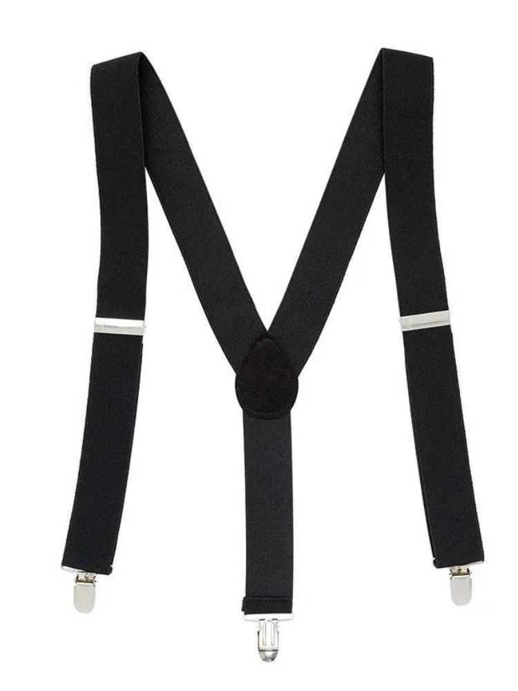 Black Suspender Braces