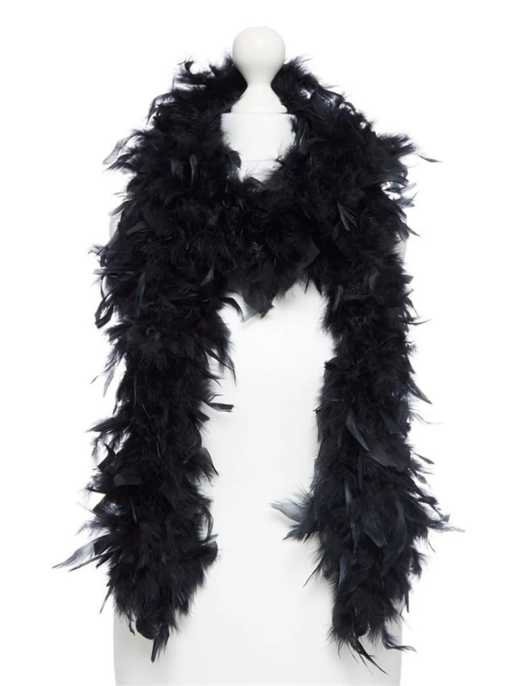 Black Feather Boa - 180cm