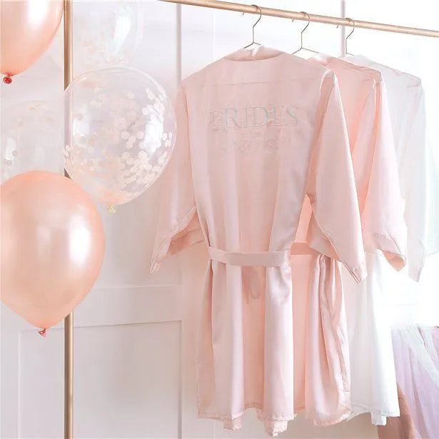 Blush Pink Brides Besties Hen Party Dressing Gown