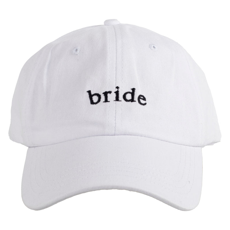 White Embroidered Bride Cap - 58cm x 18cm