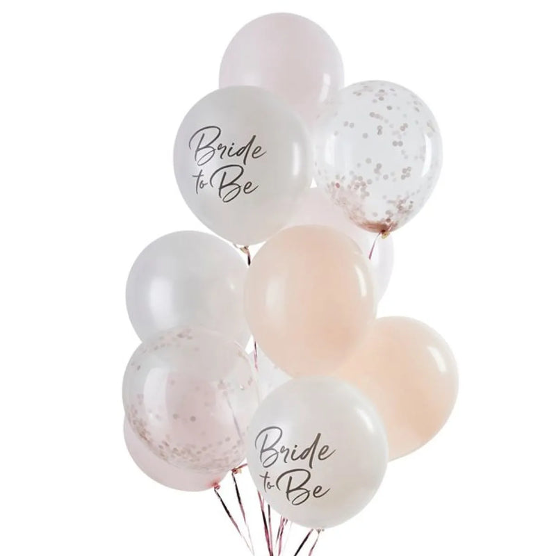 Bride To Be Balloon Bundle - 12" Latex (12pk)