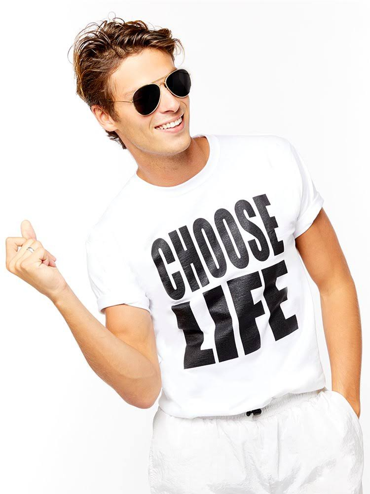 Choose Life T Shirt - Adult Costume