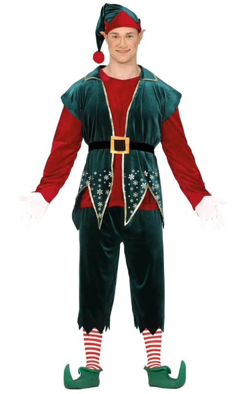 Deluxe Festive Elf - Adult Costume