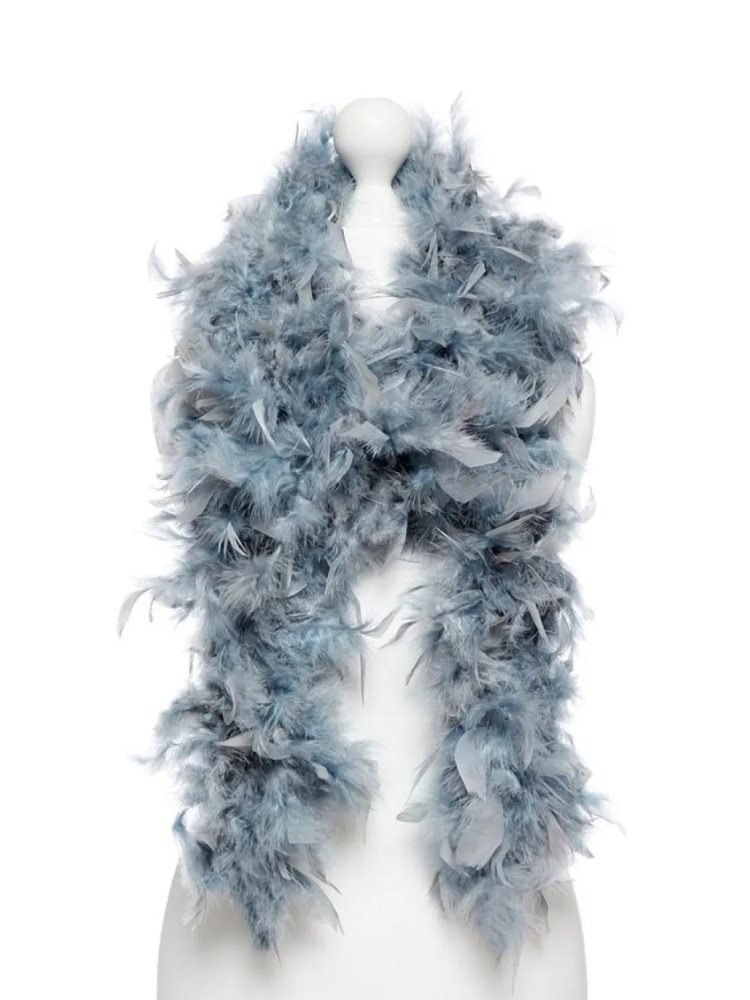 Deluxe Grey Feather Boa -180cm