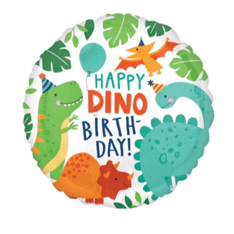 Dinosaur Happy Birthday Balloon - 18" Foil