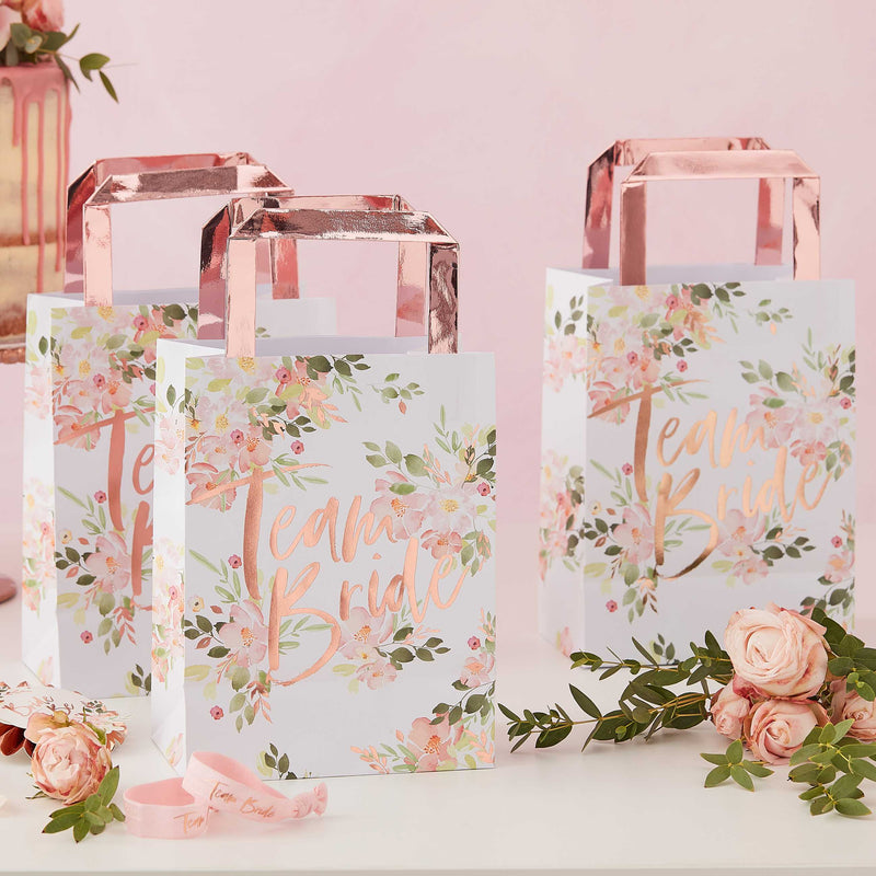 Floral Team Bride Party Bags