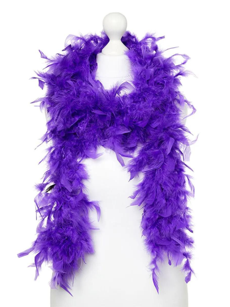 Purple Feather Boa - 180cm