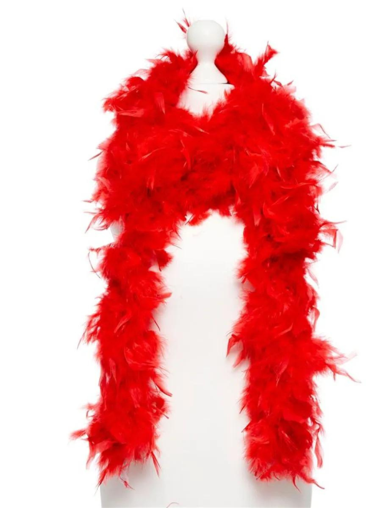 Red Feather Boa - 180cm