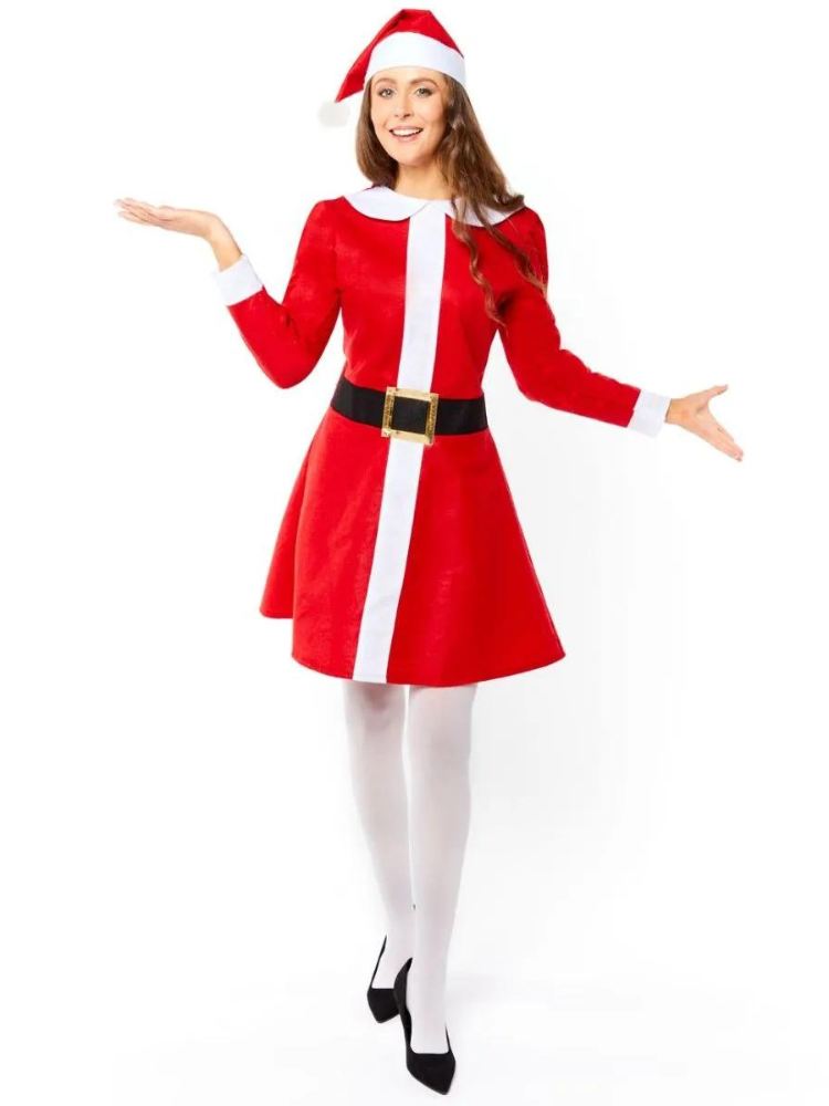 Santa Dress - Adult Costume