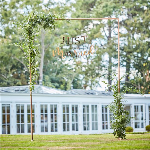 Botanical Wedding Copper Frame Arch - 2m