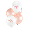 Mr & Mrs Rose Gold Balloons - 11" Latex