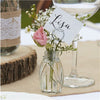 Rustic Country Glass Place Card Holders - 11cm