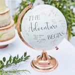 Botanical Wedding Globe Guest Book