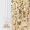Gold Wedding Heart Foil Curtain Backdrop - 1m x 2.5m