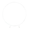 White Round Moongate Hoop - 2m