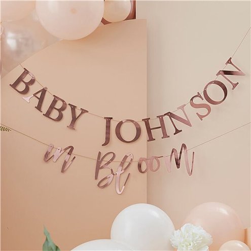 Baby In Bloom Customisable Letter Banner - 2m