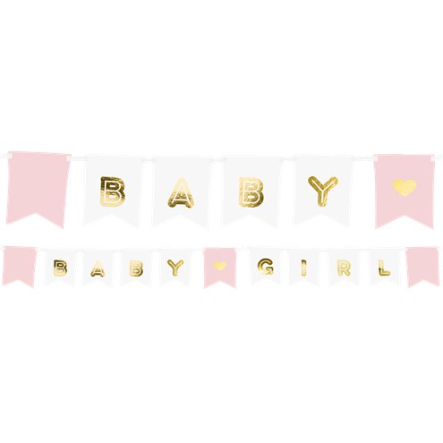 Pink Baby Girl Banner - 1.75m